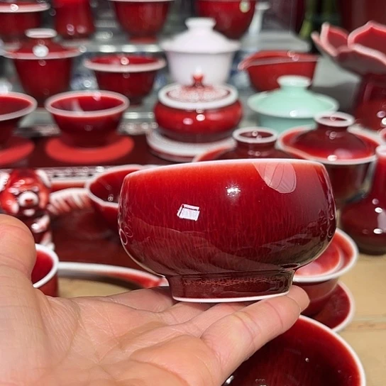 景德镇陶瓷红马坊小禅定杯