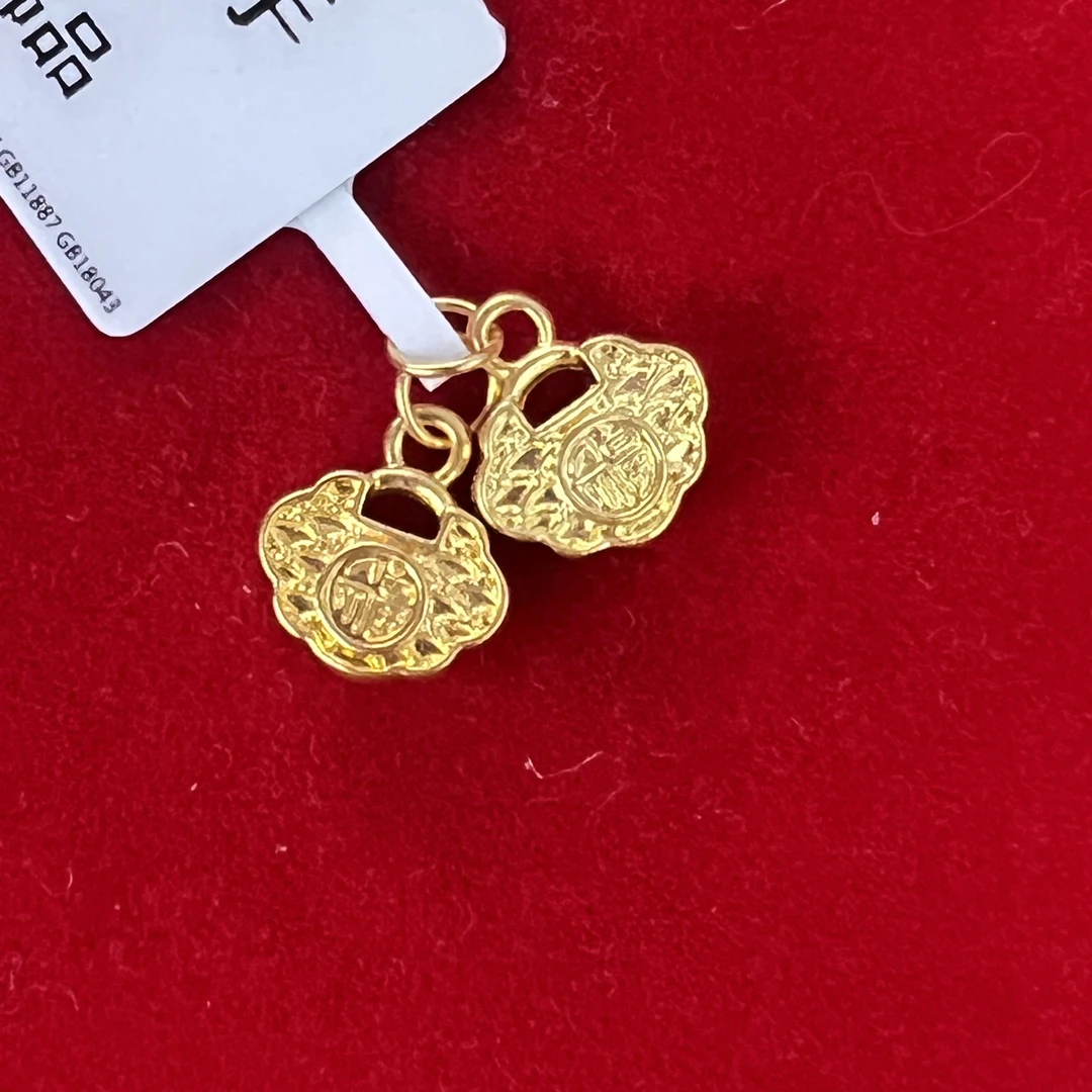 【莹莹专享】足金999投资金 小福锁 ZP 0.35