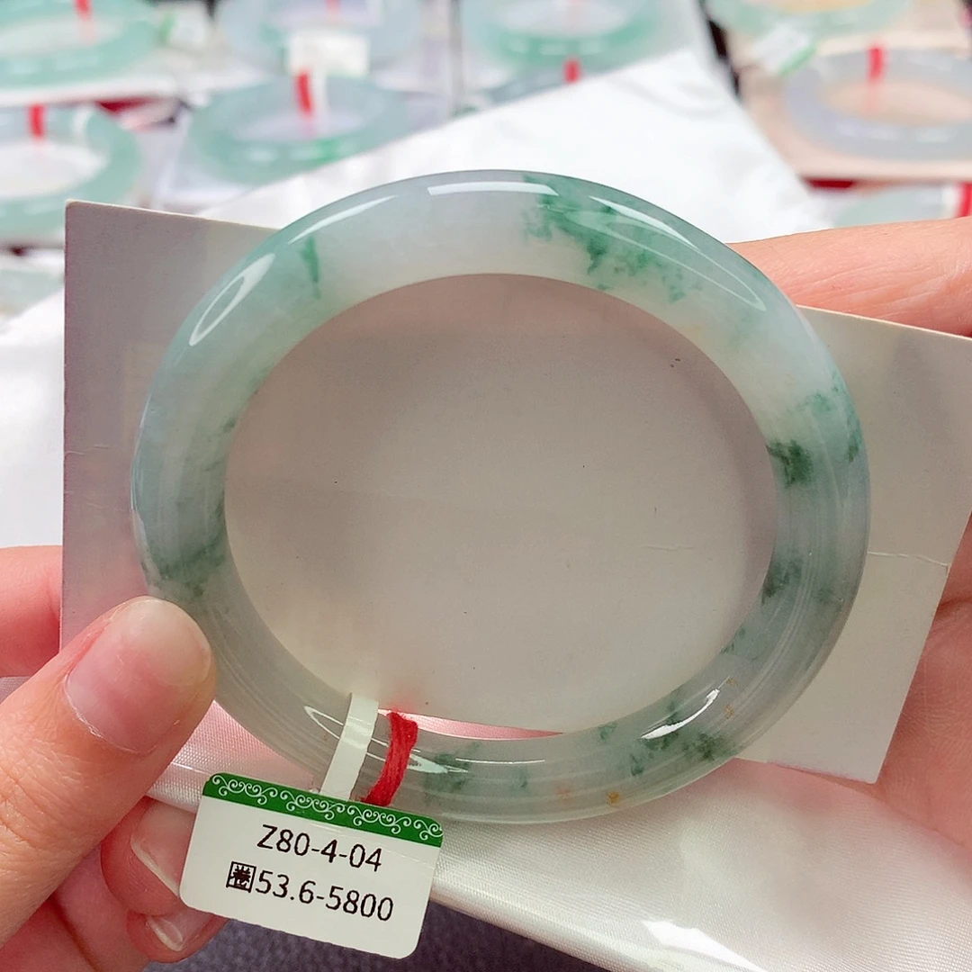 翡翠未镶嵌手镯缅甸天然a货翡翠手镯