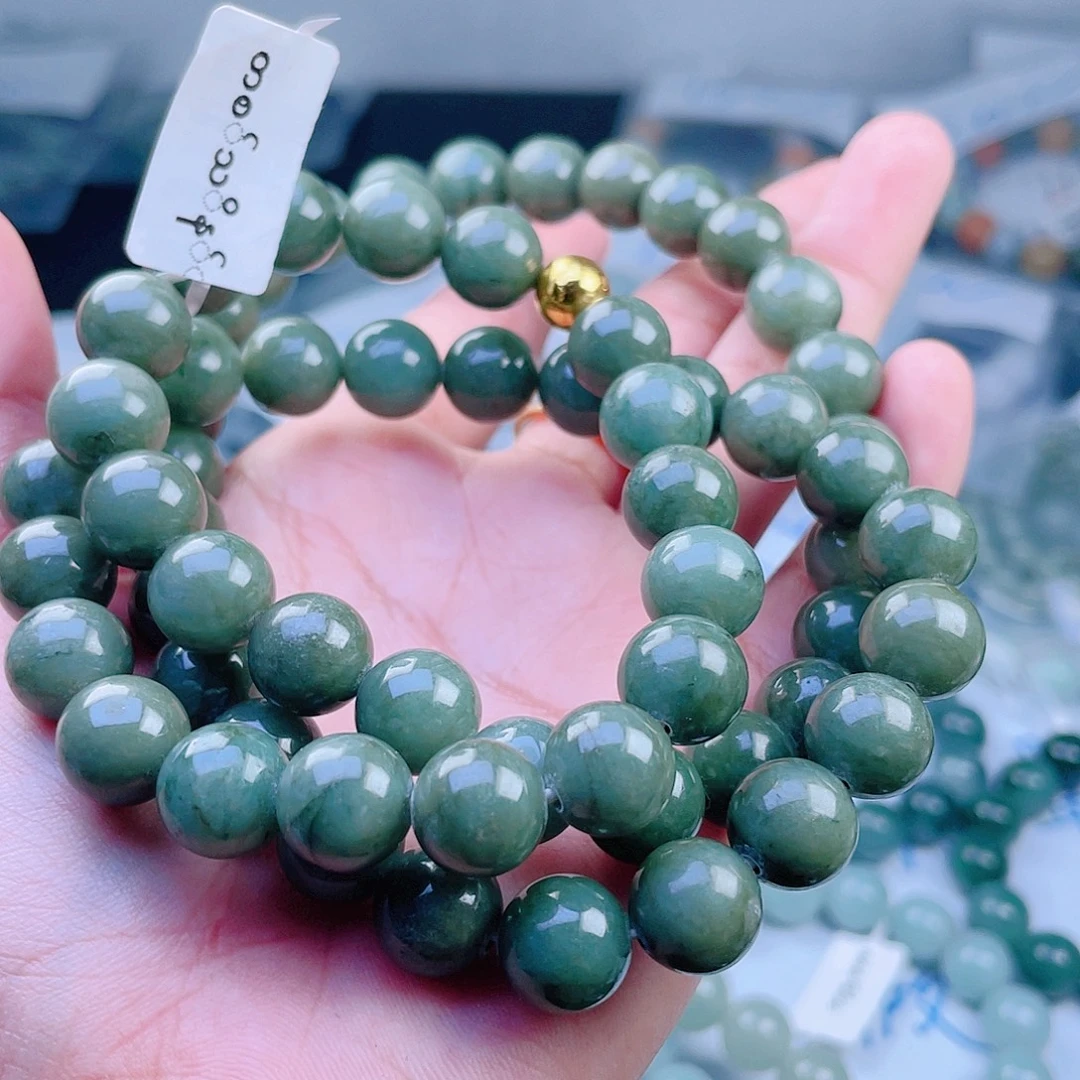 定制翡翠未镶嵌珠串