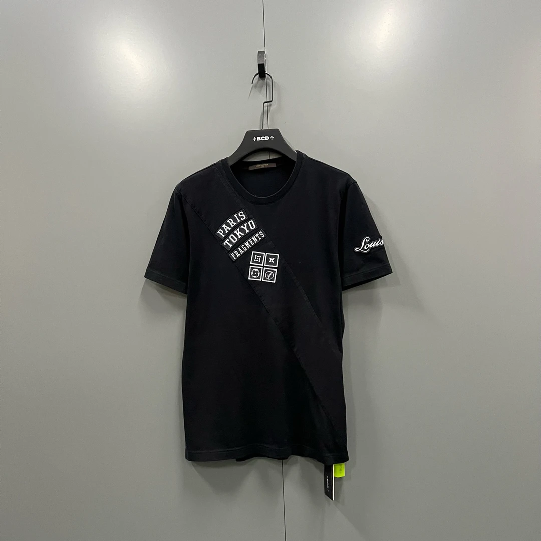 95新 LouisVuitton/路易威登 拼接logo元素印花短袖jc604178