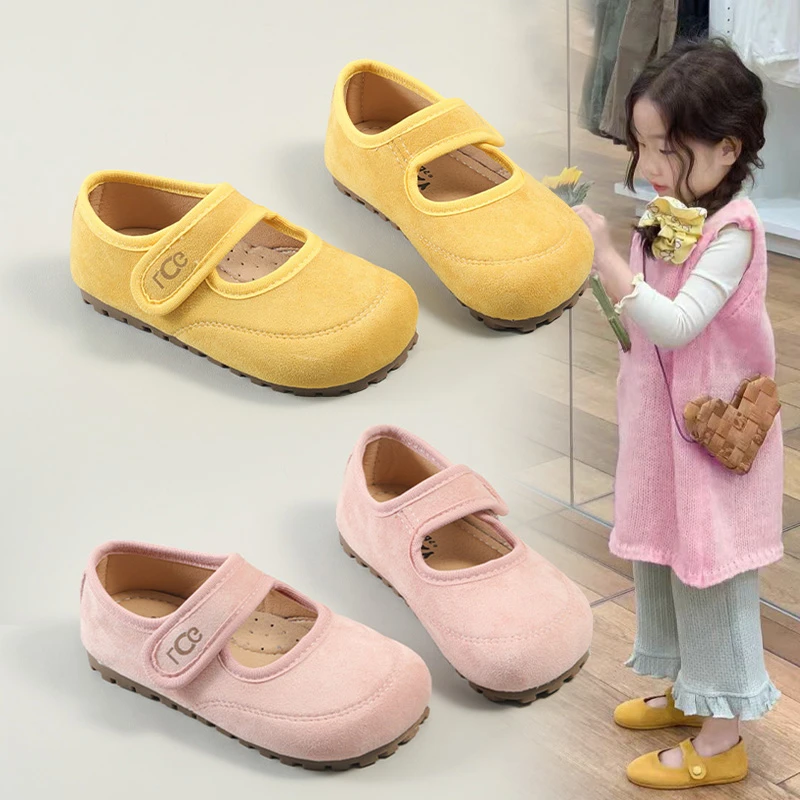 ABC法式复古女孩甜美泡芙鞋夏秋女童玛丽珍皮鞋圆头软底百搭单鞋