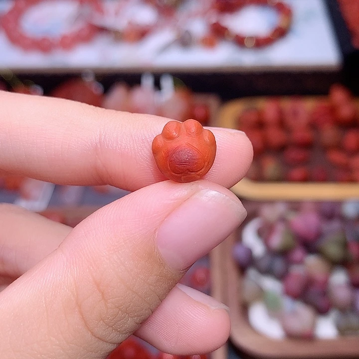 未镶嵌南红南红玛瑙包浆猫爪
