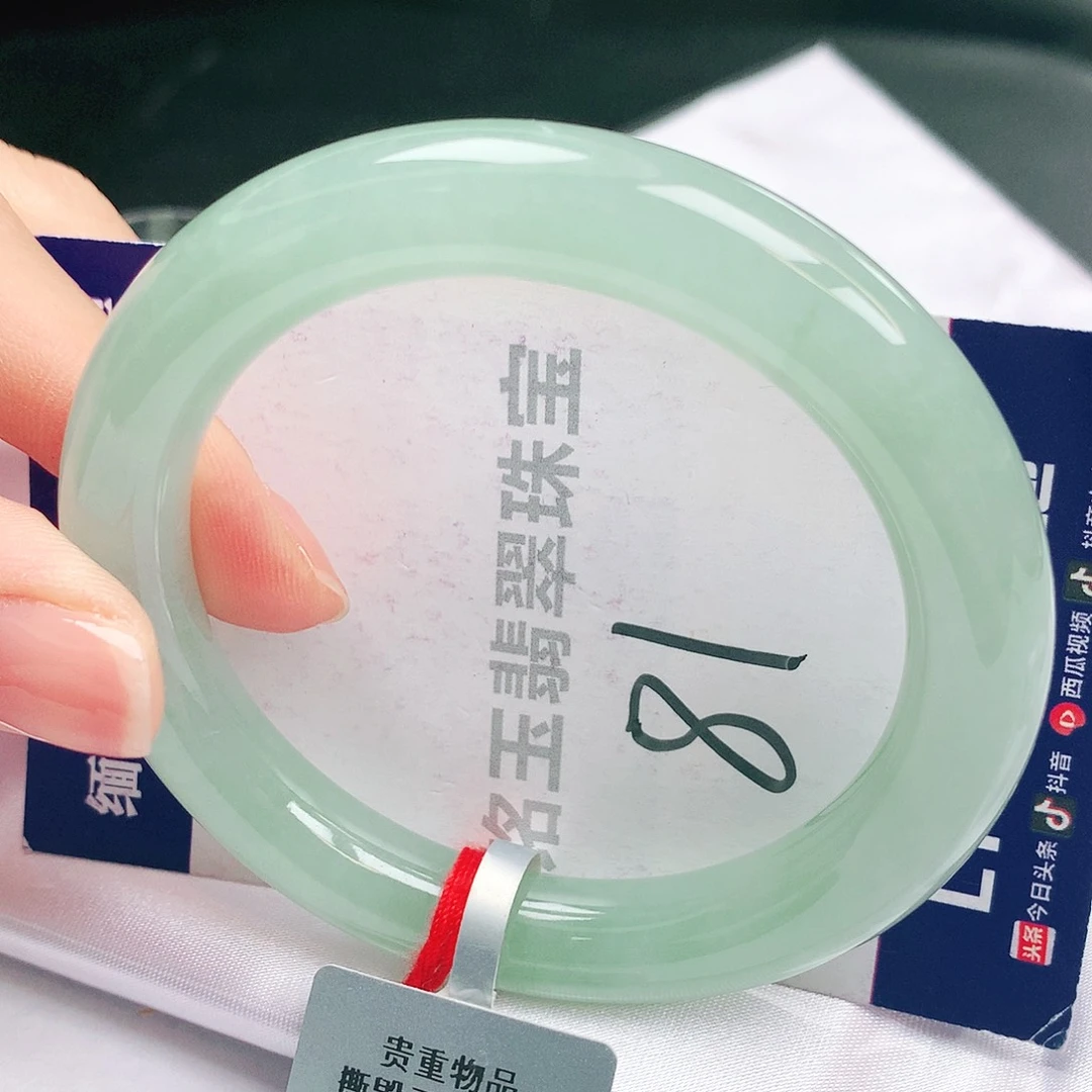 翡翠未镶嵌手镯缅甸天然a货翡翠手镯