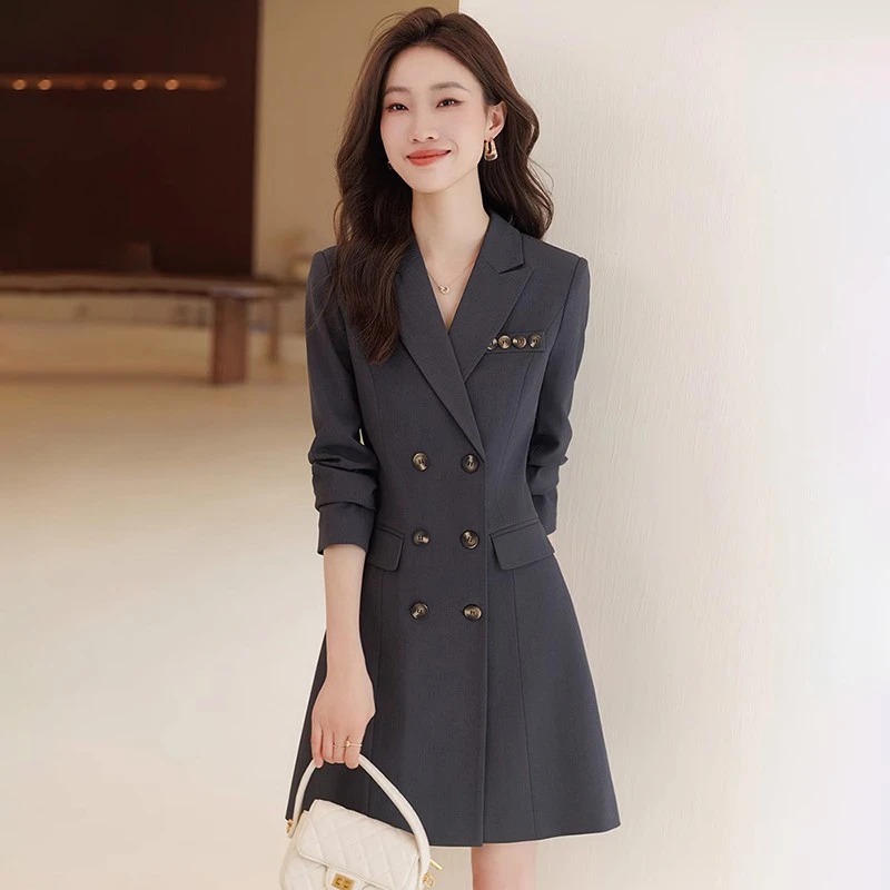 西装外套连衣裙女小个子新款夏季职业装气质女神范高端工作服裙子