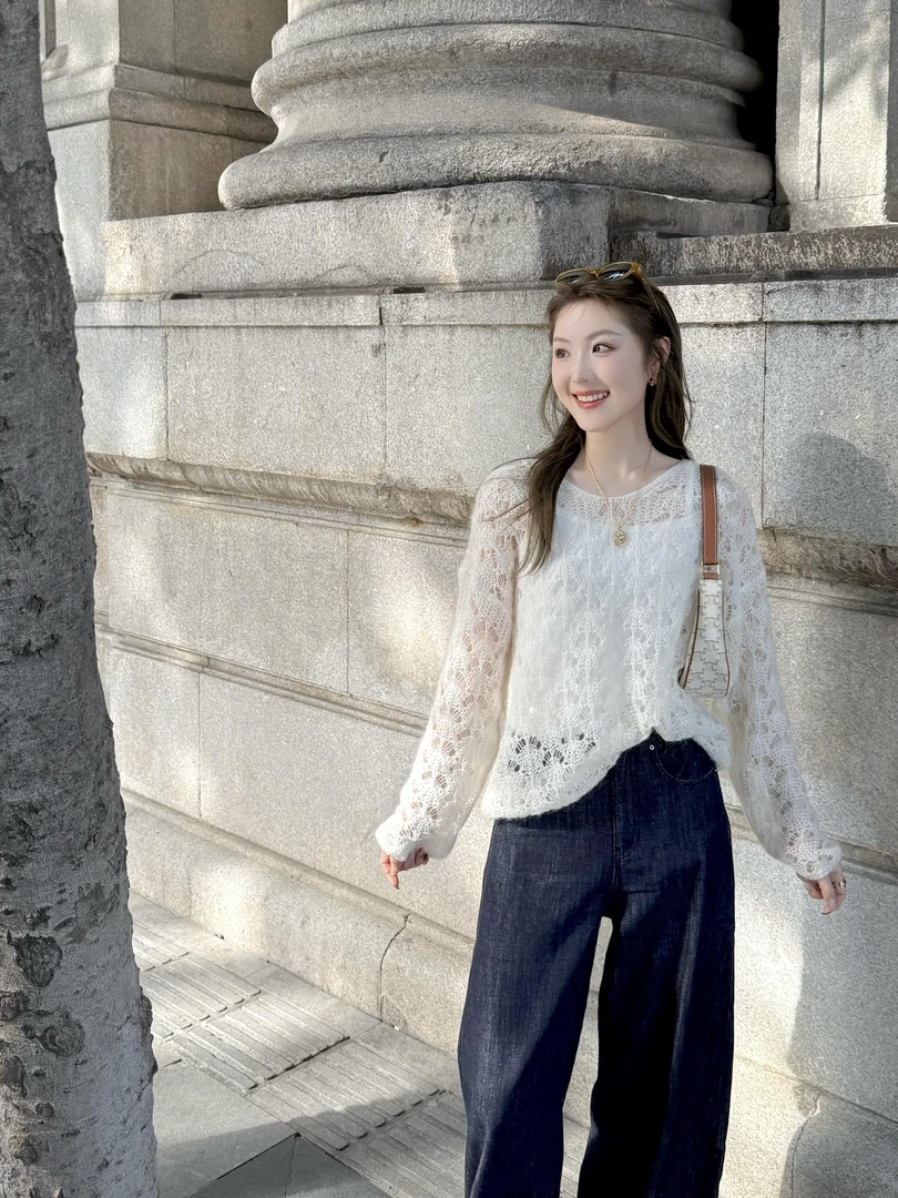 秋季时尚新款入秋一整套轻奢女装高级感内搭显瘦罩衫休闲百搭裤子