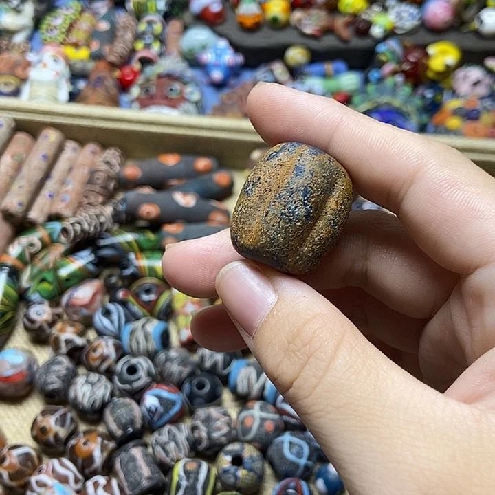 颈饰琉璃老瓜珠一个19