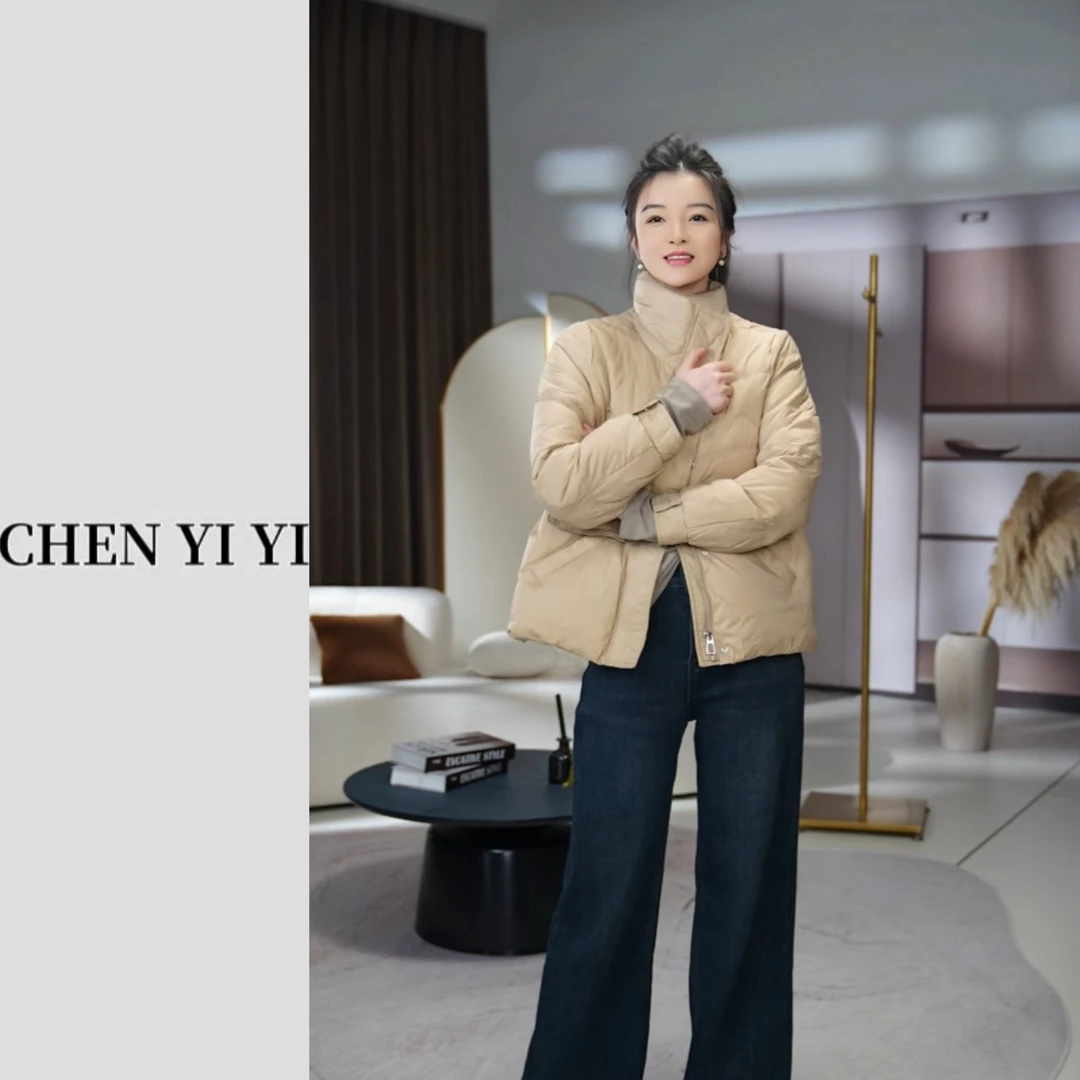 高品质短款立领女士秋冬小个子派克服显瘦百搭外套宽松保暖