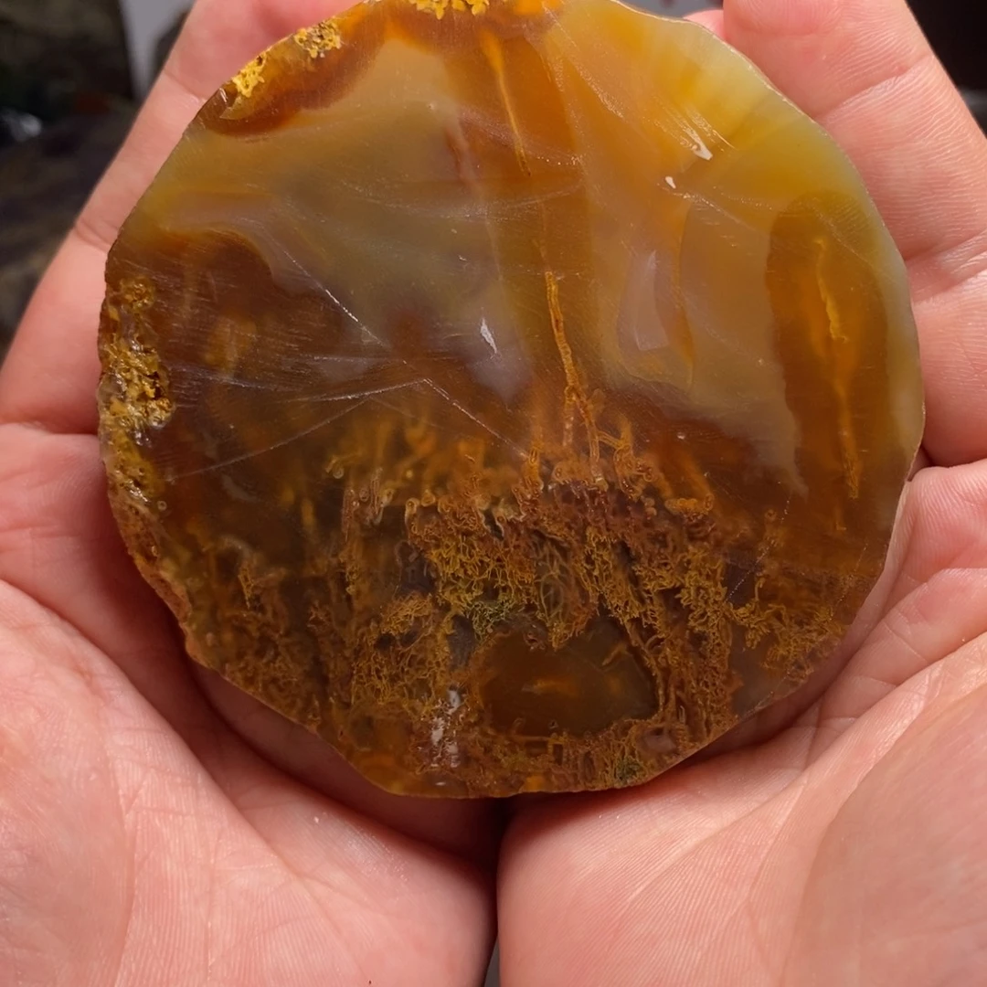 定制玛瑙心天然水草玛瑙手镯