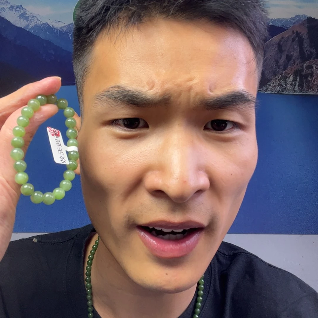 和田玉未镶嵌颈饰碧玉卡8多样性拍一发一