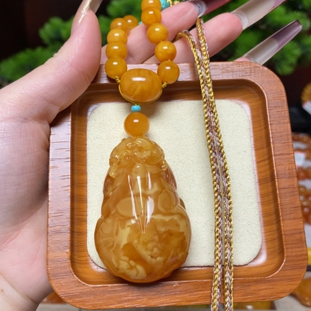 【闪购商品】蜜蜡颈饰未镶嵌项链