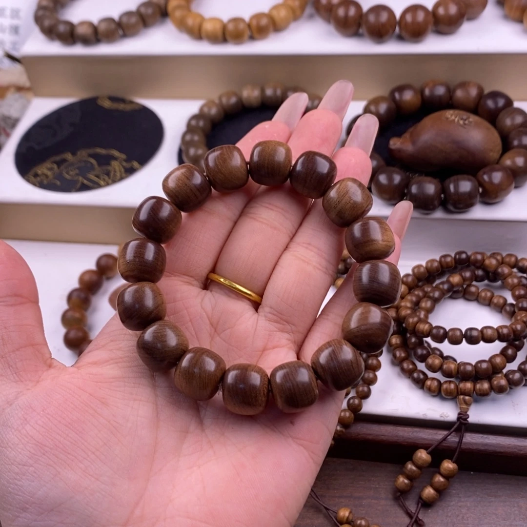 *****手串/手链檀香木1314老型沉水黑肉奶香开播福利