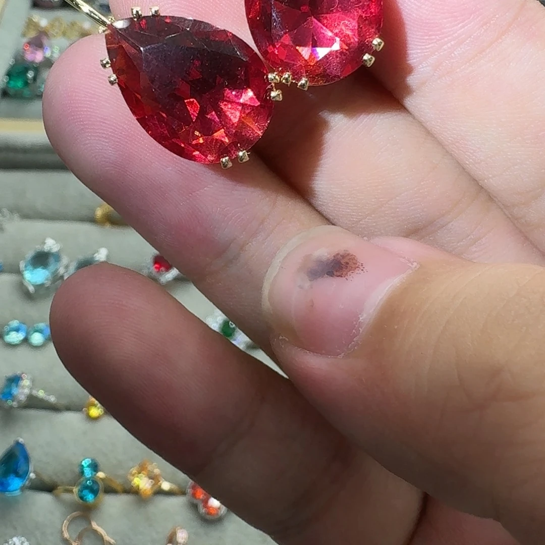 托帕石戒指银S925镶嵌