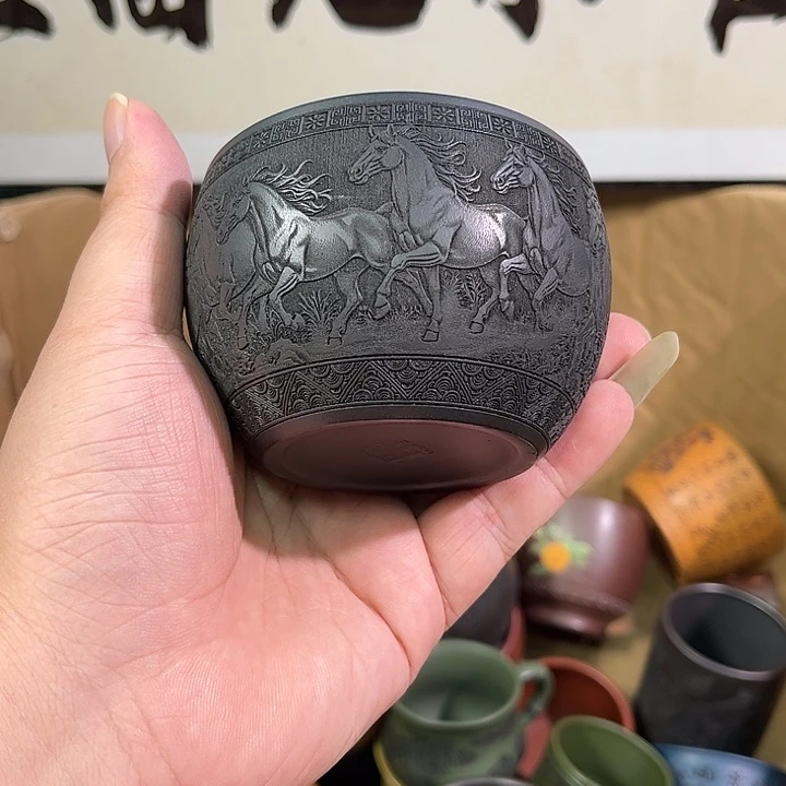 茶杯紫砂全手工紫砂主人杯