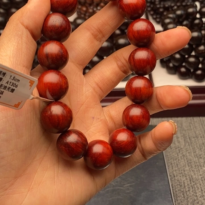 小叶紫檀手串/手链1.5原汁原味泥料特价款