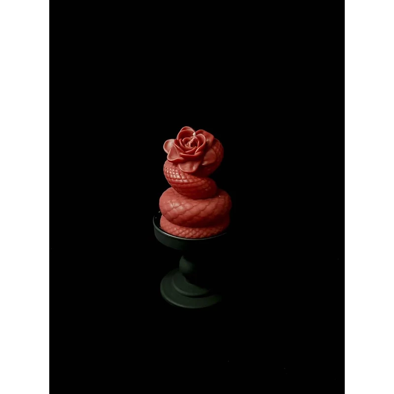 【温晚】40度蛇形花朵香薰蜡烛