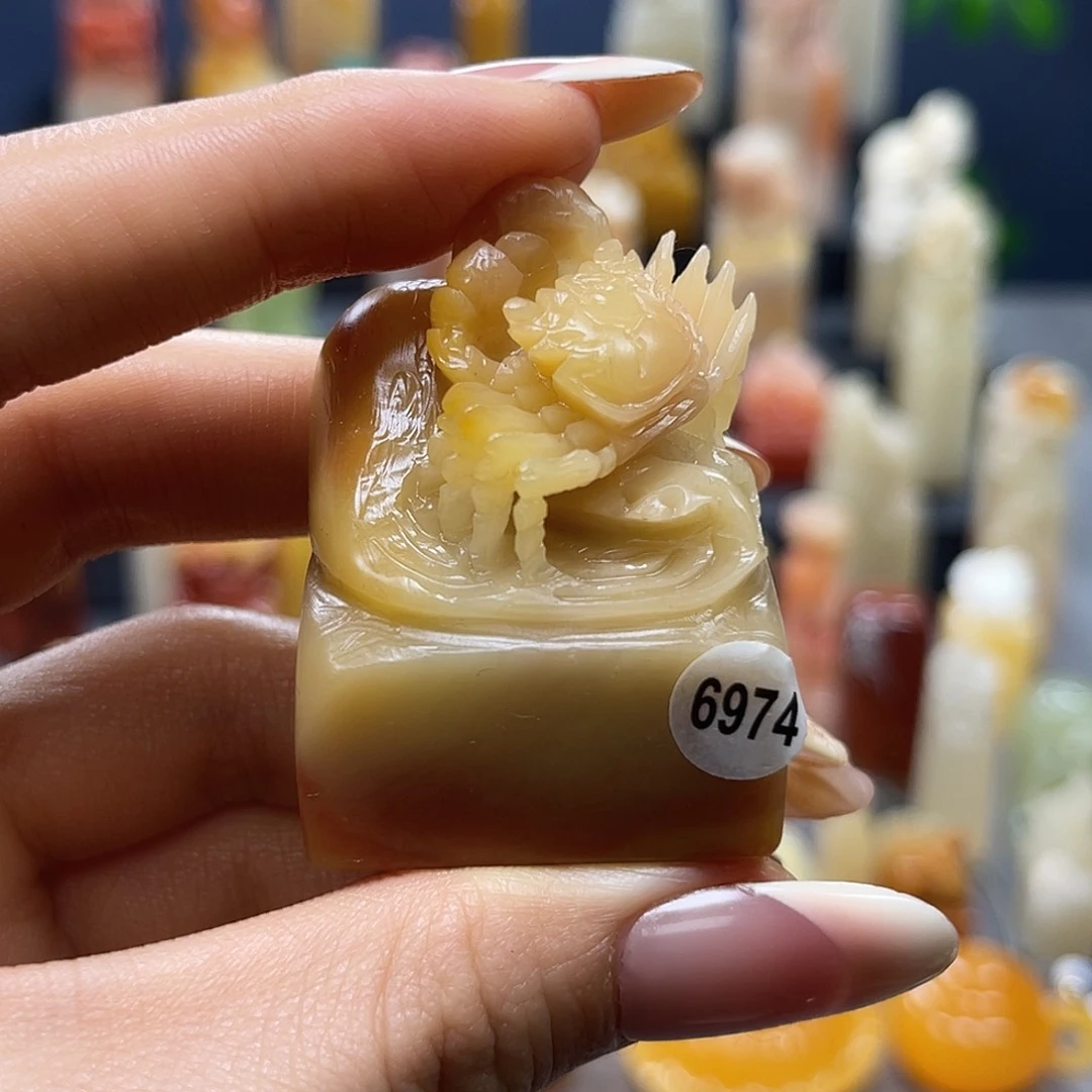 寿山石印石包邮包刻6974