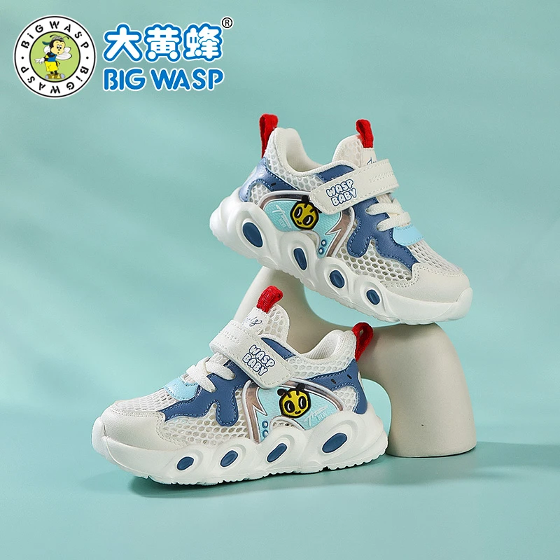 大黄蜂童鞋男宝宝鞋子机能2025夏季单网软底学步鞋儿童运动鞋