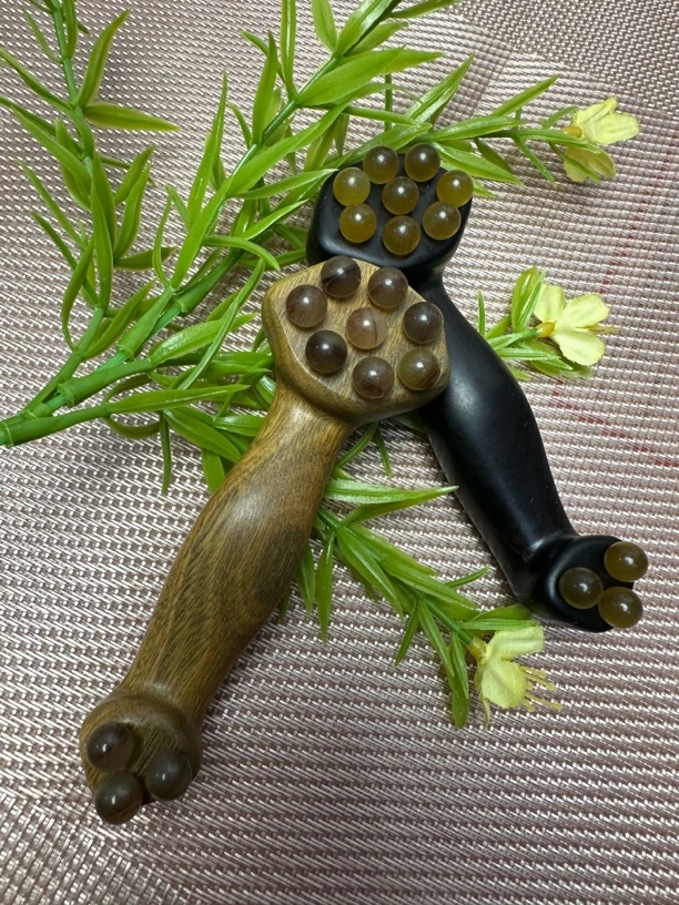 通用小如意羊角眼霜按摩棒按摩梳