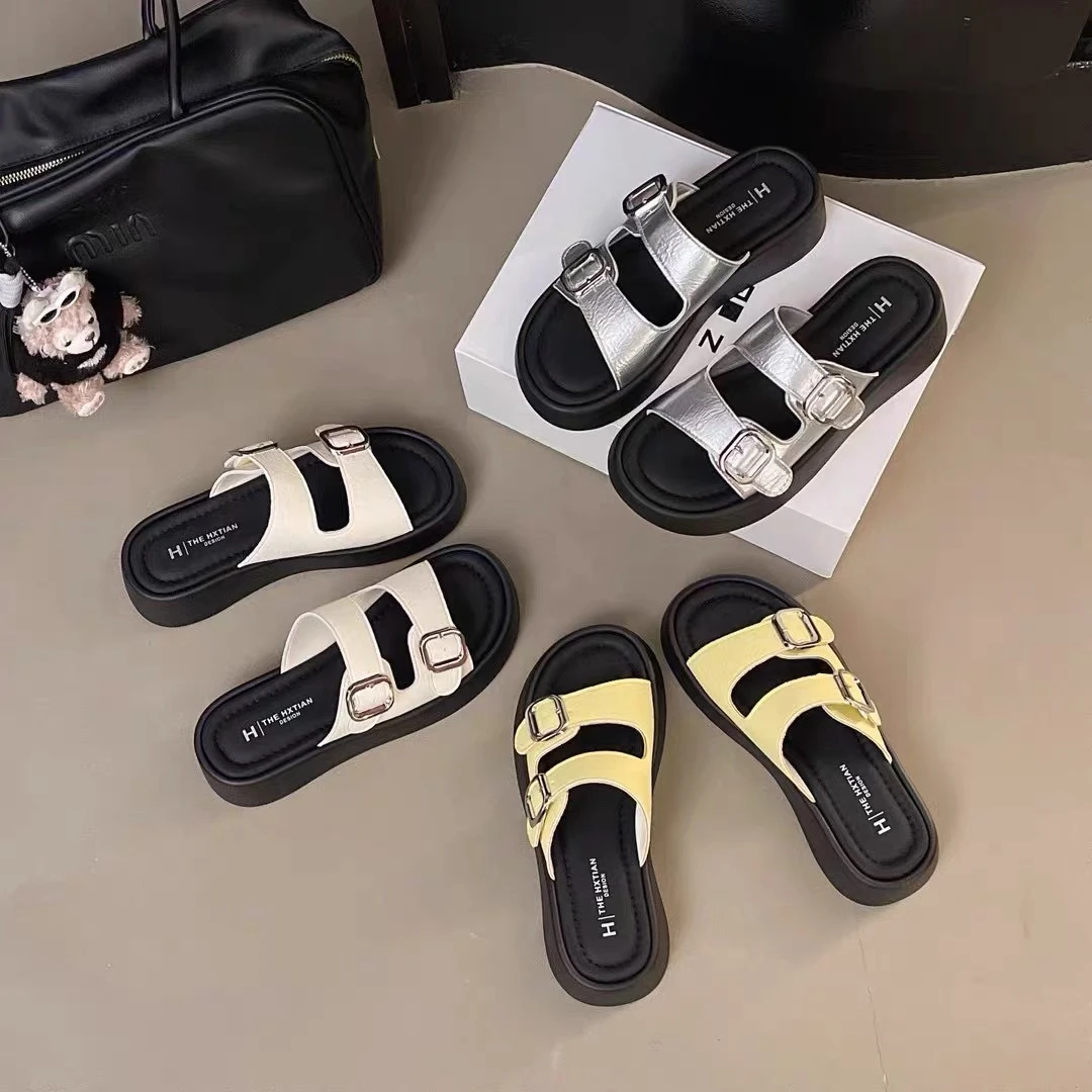 【SiSi】新疆包邮2025夏新款一字拖鞋外穿时尚百搭休闲沙滩凉拖鞋