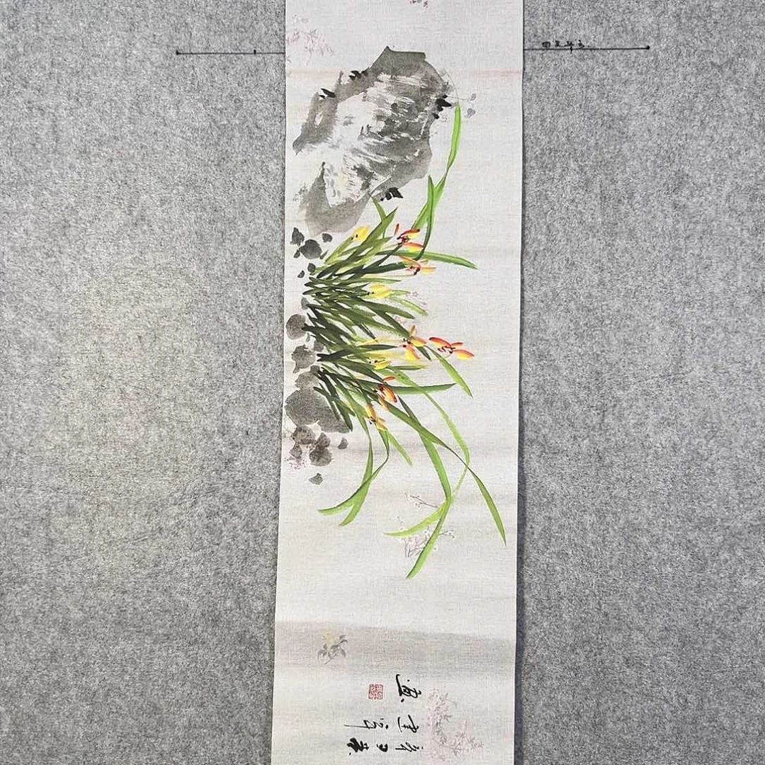 国画139 花鸟和蝴蝶都在等待它飞