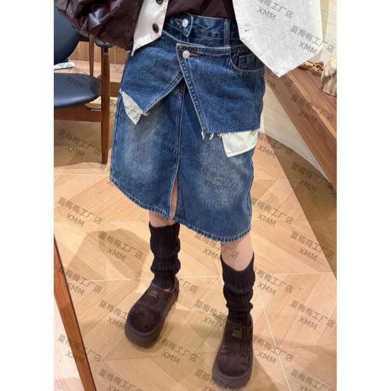 XMM.【牛仔腰封半身裙】短裙洋气高腰时尚休闲复古裙百搭休闲G20031