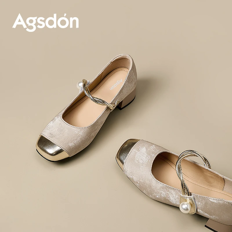 Y奥古狮登玛丽珍女鞋2025新款夏季外穿不累脚绝美单鞋小香风凉鞋Y