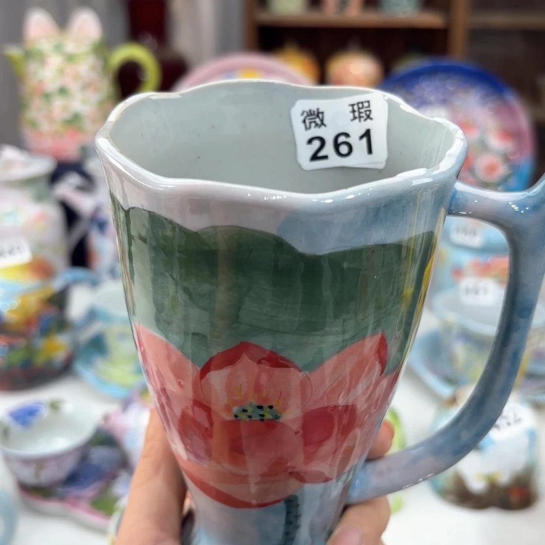 景德镇手绘高温釉下彩陶瓷茶具