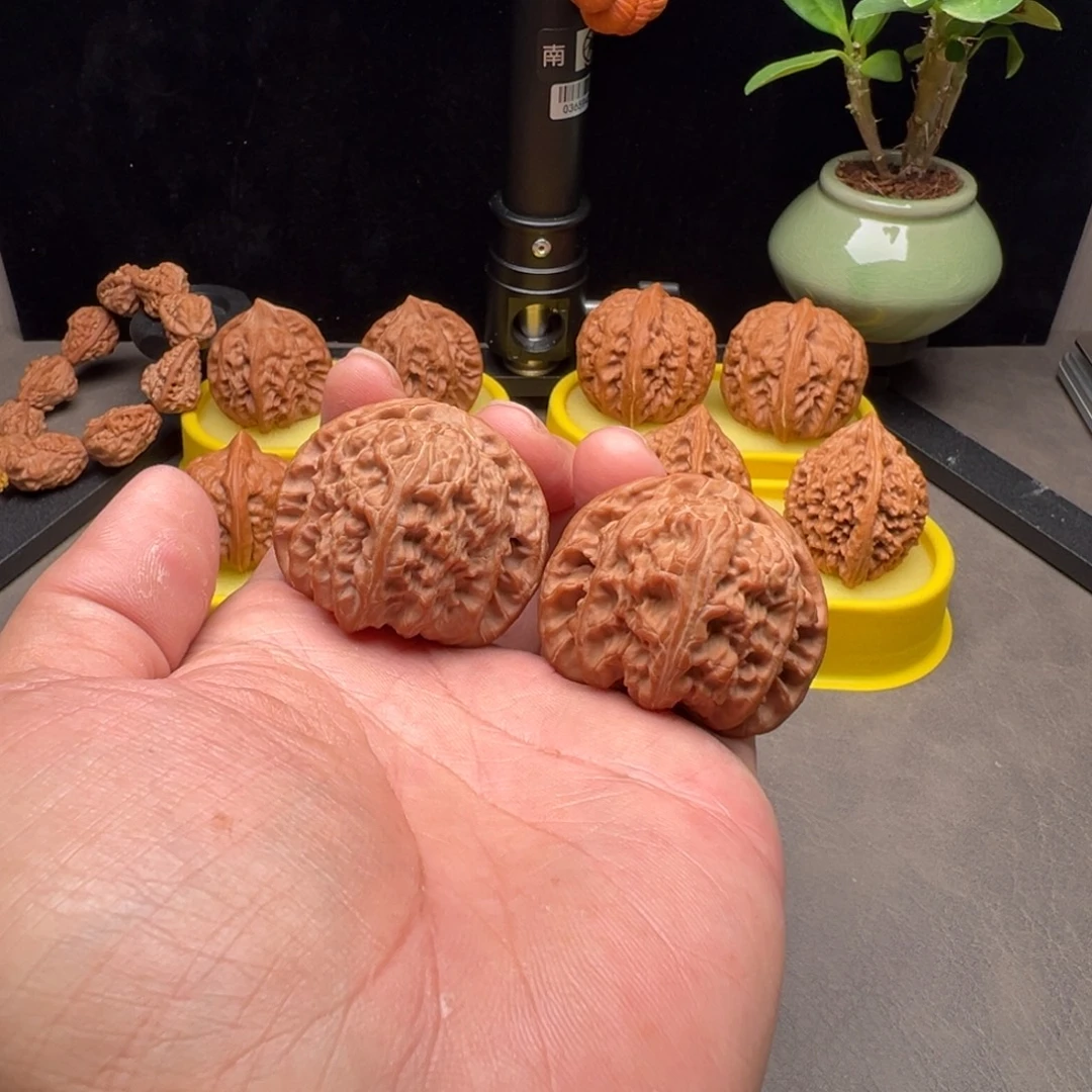 文玩核桃把件球白45