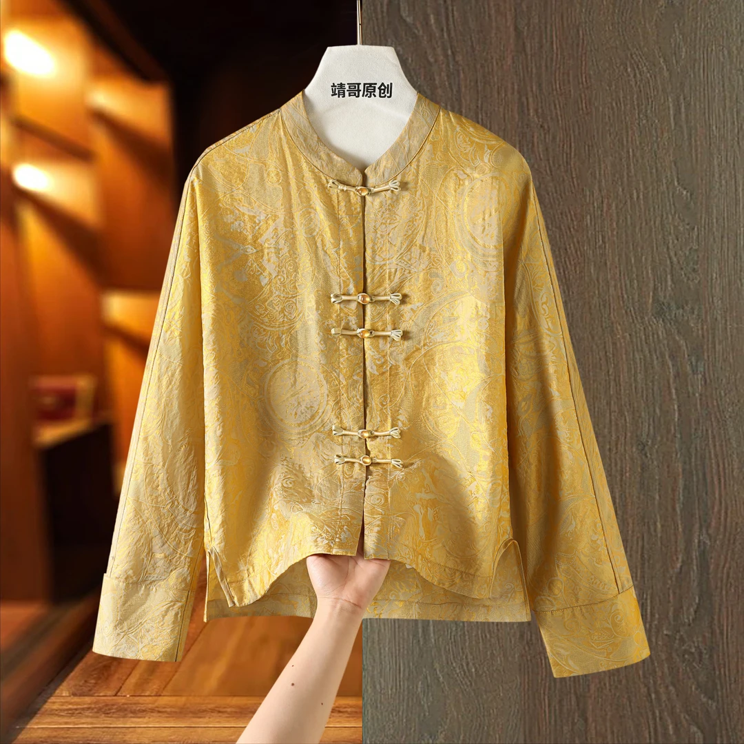 鎏金岁月 时尚新中式国风气质洋气显瘦外套 7992