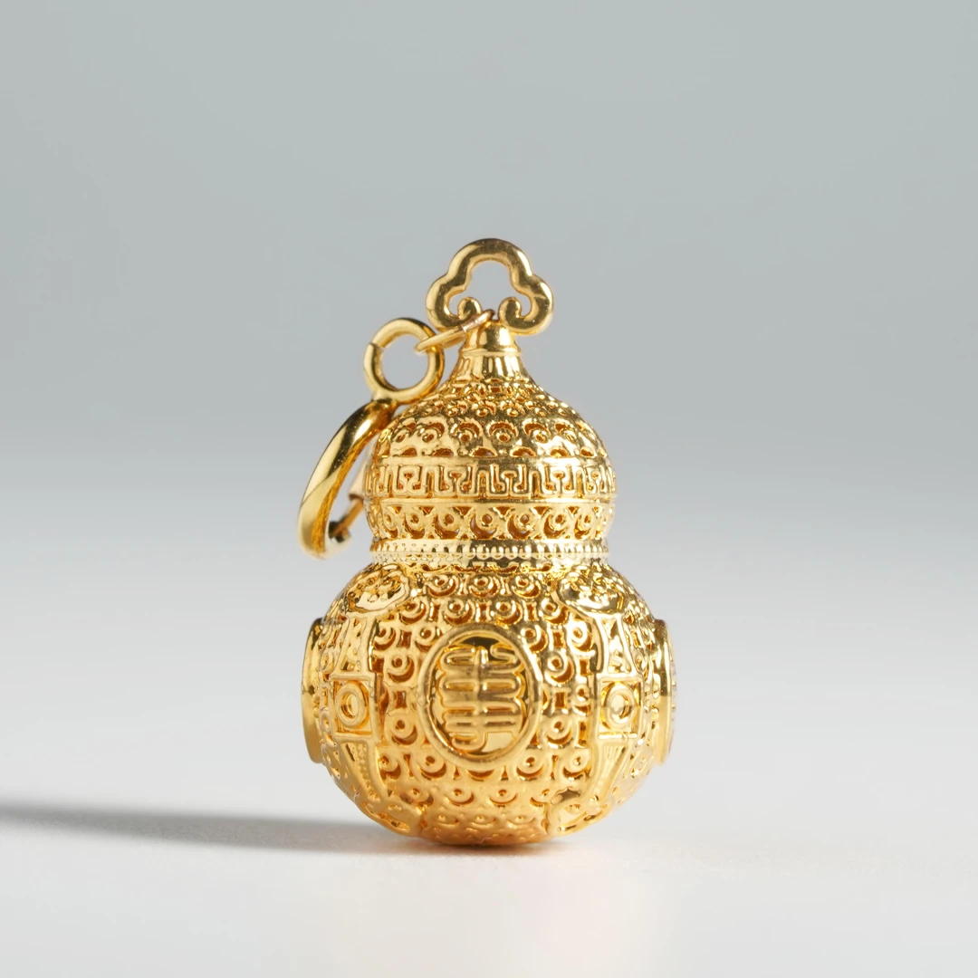 【同庆】 18K金葫芦吊坠0.5g＋ Y15