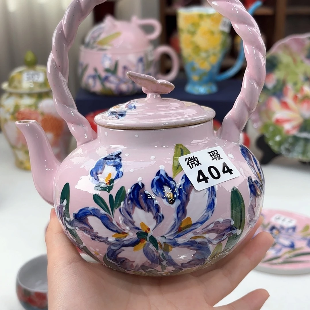 景德镇手绘高温釉下彩陶瓷茶具