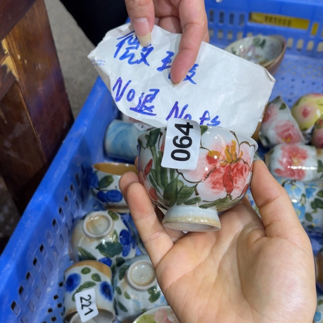 卷***王壶素浅陶瓷手工手绘