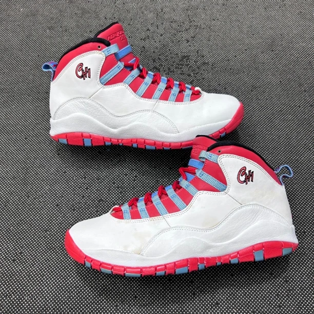 90新 AIR JORDAN 42码 aj10 白橙 无盒 复古休闲鞋