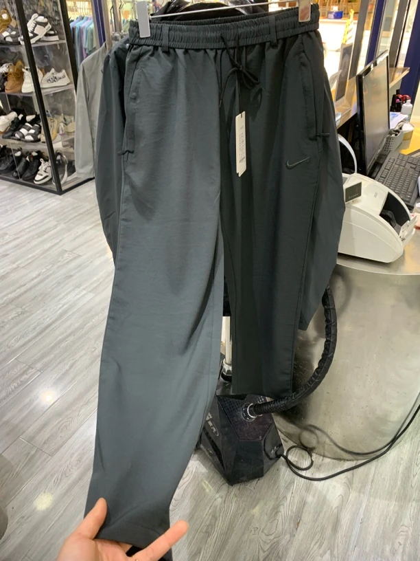 男士运动休闲长裤春夏直筒宽松透气速干健身裤子棉麻