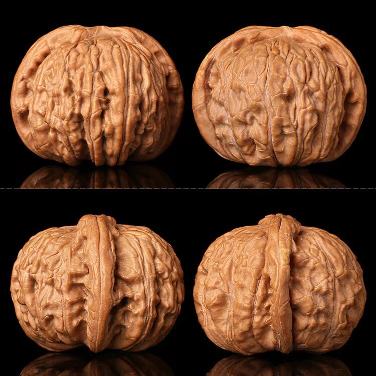 原无修闷尖白狮子头核桃36mm左右精品文玩核桃