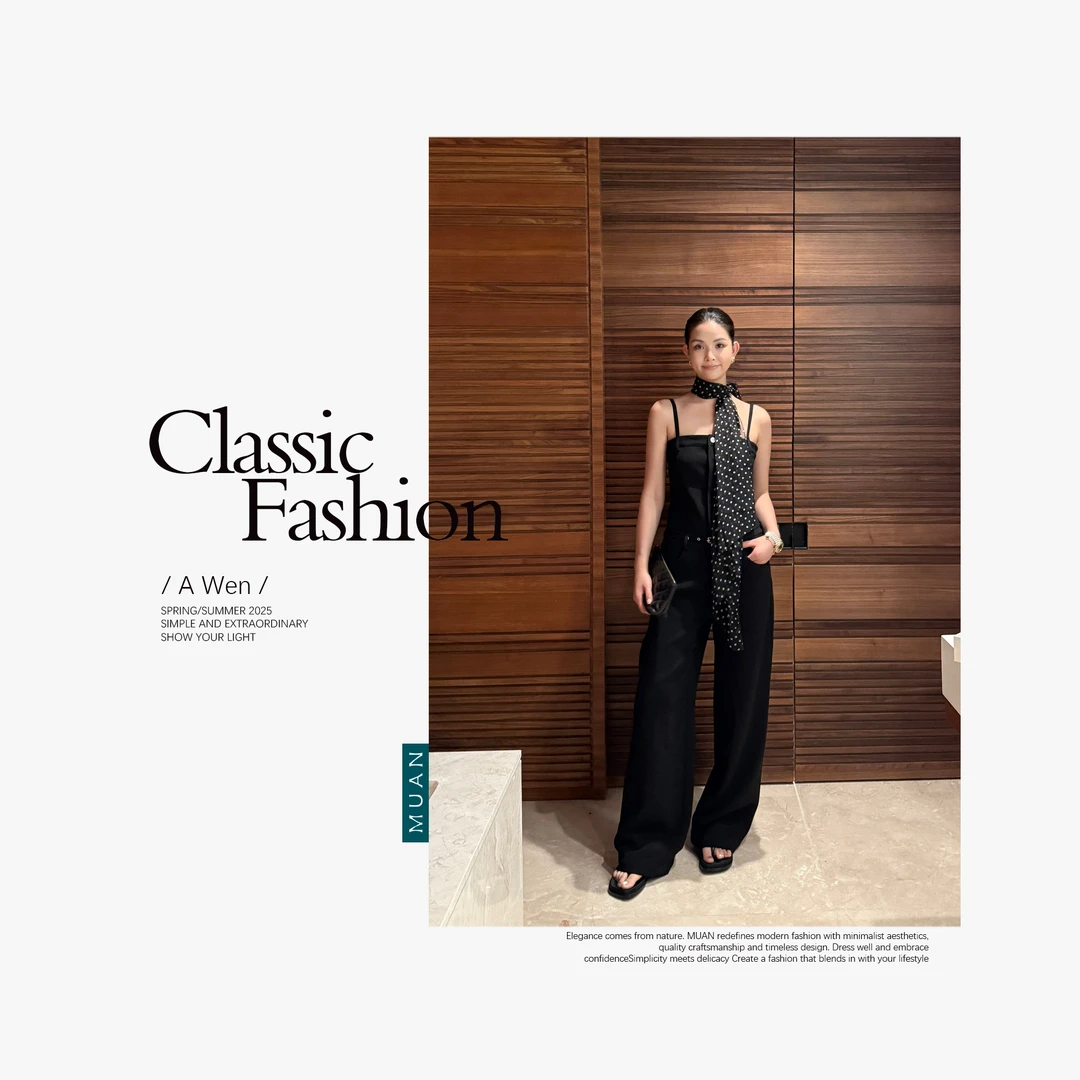 木小妹MUAN：《红人背带裤》“秀场系列”定制西装背带裤长裤YJ-23982