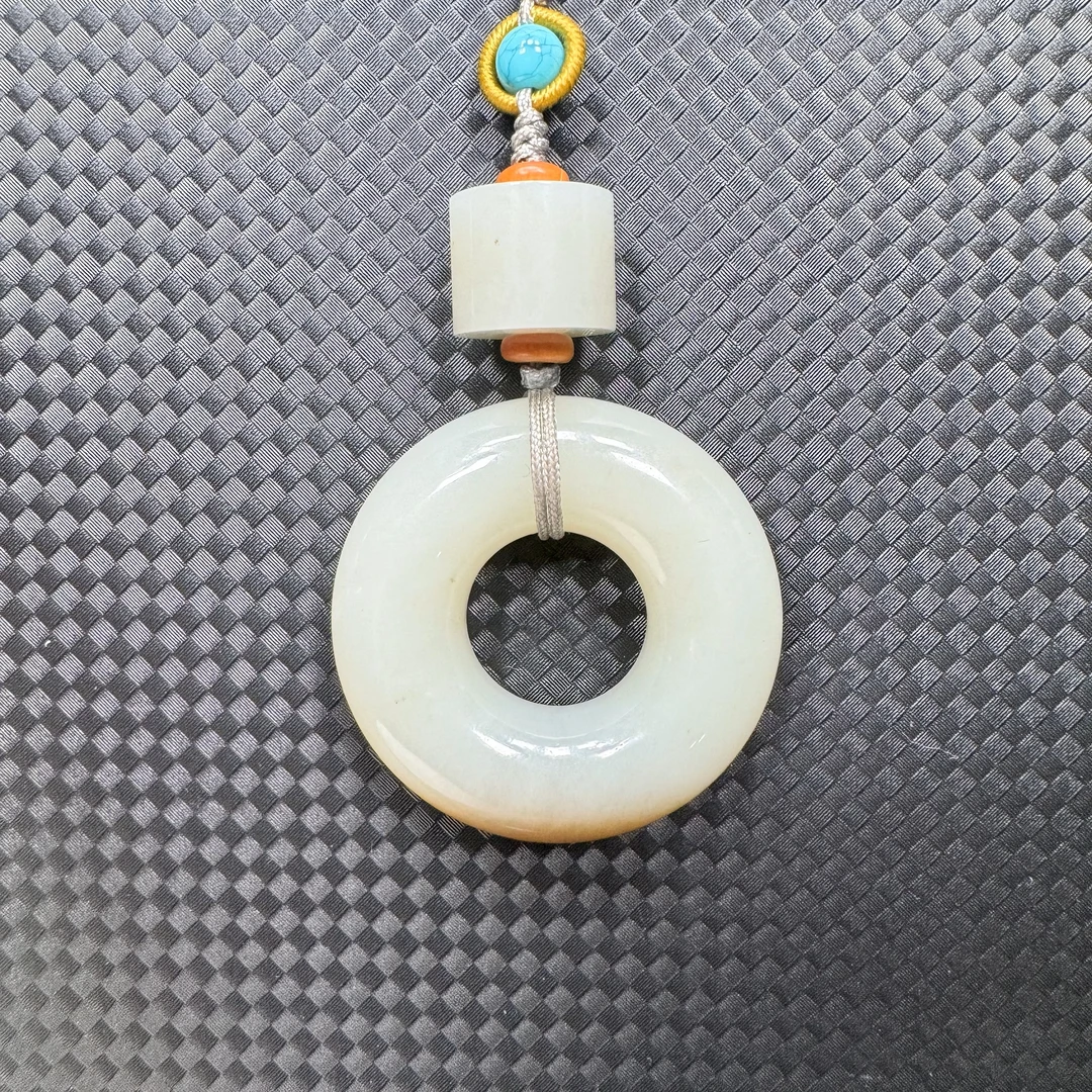 和田玉平安扣糖料多尺寸气质时尚环环相扣多尺寸选拍多格式可选