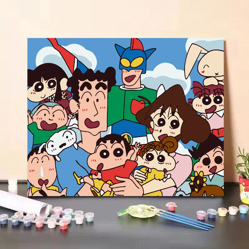 diy数字油画玫瑰手工填色油彩画治愈手工简约花卉客厅装饰画挂画