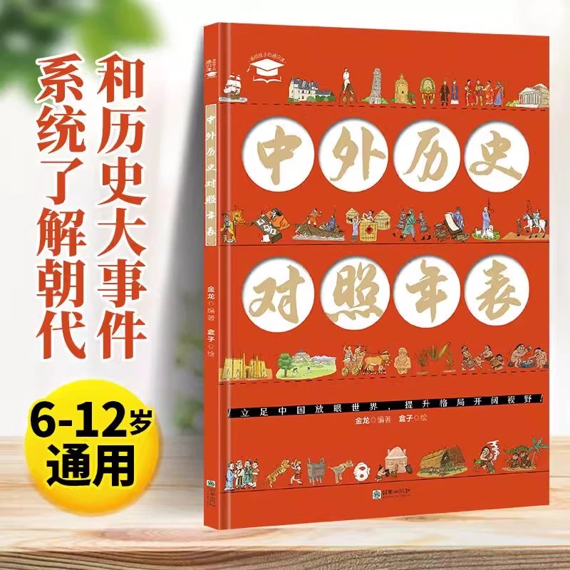漫画中外历史对照年表 精装画给孩子的通识课从人类起源到20世纪