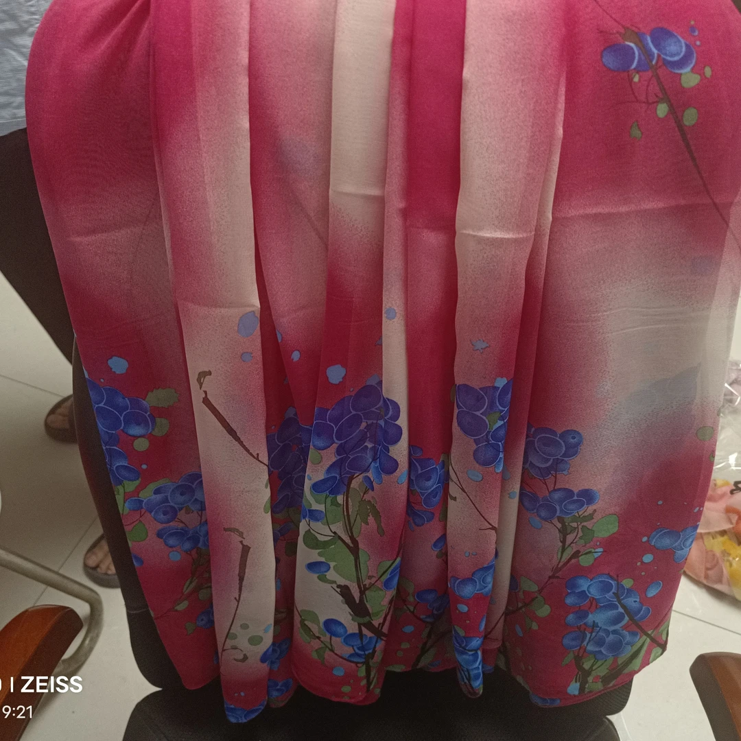 顺纡皱橘色葡萄树丝巾披肩围巾两用