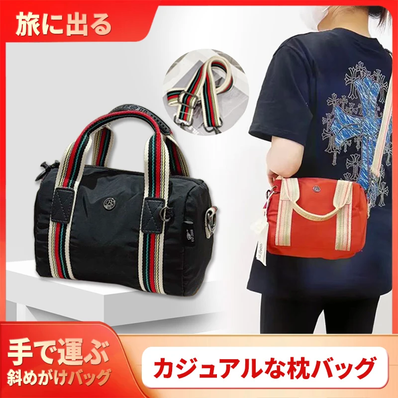 【外贸单】日系时尚休闲枕头包轻便唐风防水手拎手挽单肩斜挎包