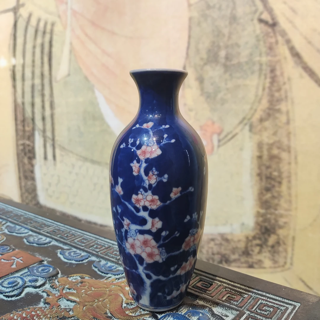 周氏御瓷贰号梅花赏瓶【代拍链接B11】