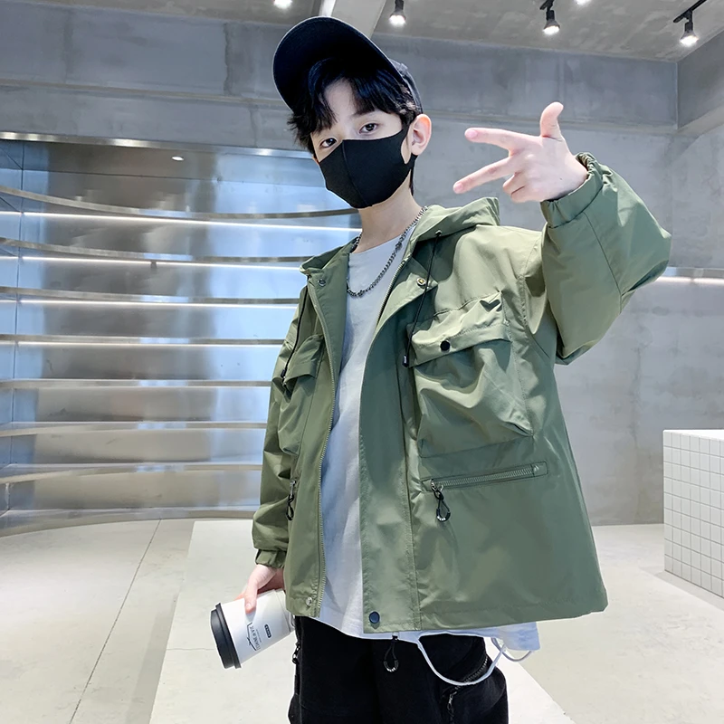 男童外套秋冬款2024新款中大童男孩洋气棉服夹棉加厚棒球服儿童装