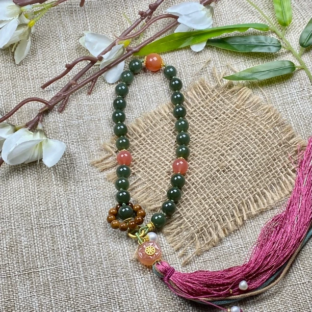 非金属木质手链 库克菩提青青子衿手持