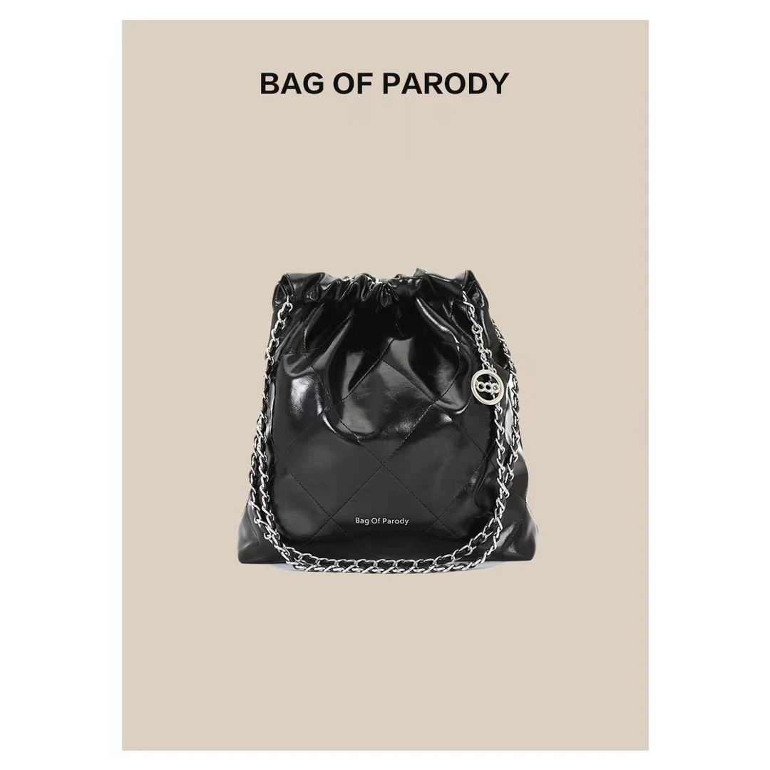 bag of parody包包女2023新款小香水桶包