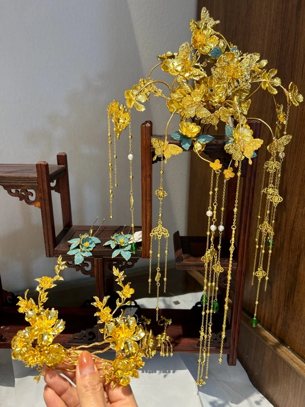 新款ete-12170大气重工中式新娘头饰气质复古奢华