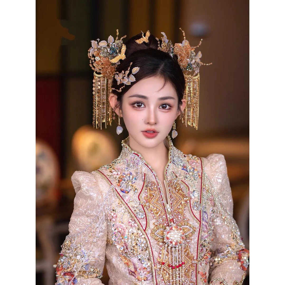 8577 婚嫁饰品新娘结婚婚礼婚饰大气气质简单显龄