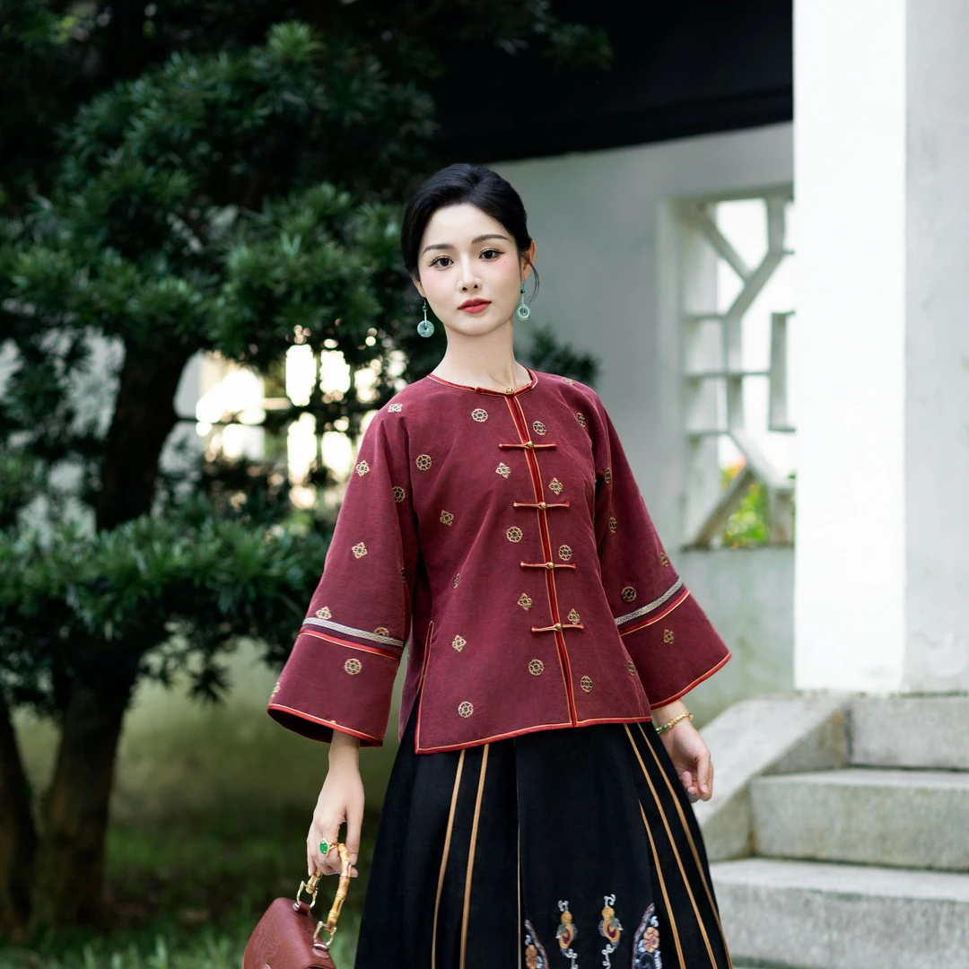 华族经典【锦罗玉衣】时尚高端高货时尚单品对开上衣