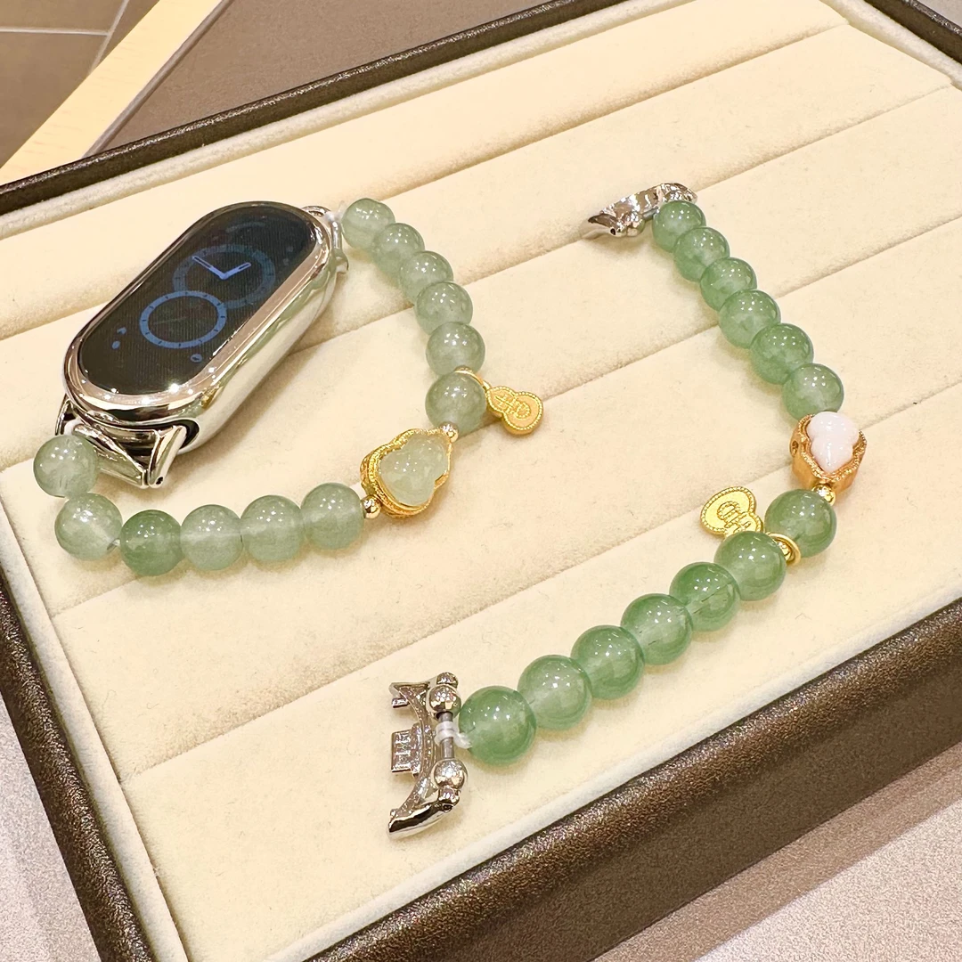瑞馨宜青绿葫芦适用小米手环10表带9Pro小米9/8手环8Pro表带5/6/7